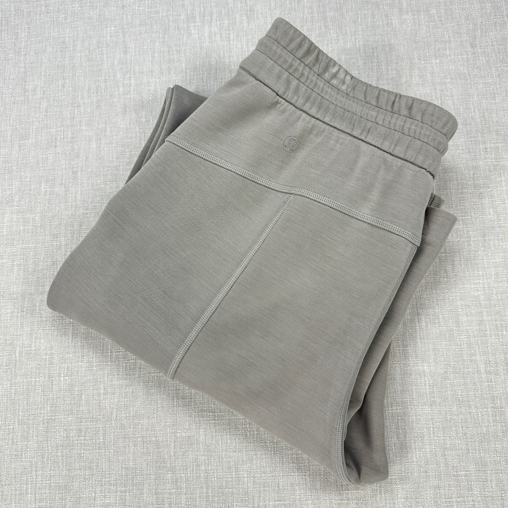 Lululemon Softstreme Pants Womens Stone Gray Lenzing Modal Athleisure Sz 6 x 31"